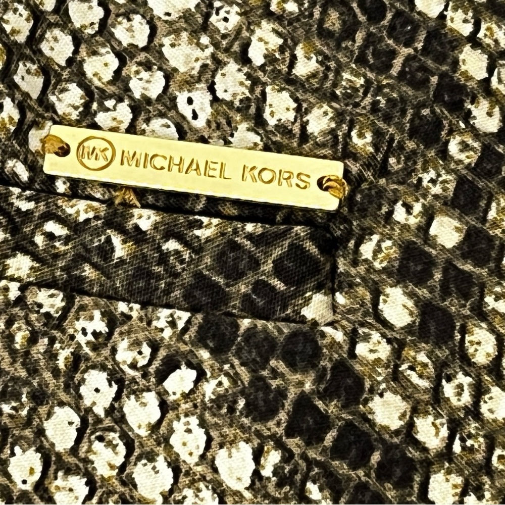 Michael Kors Snakeskin Pattern Straight Leg Chino Pants Size 12 - Picture 4 of 8